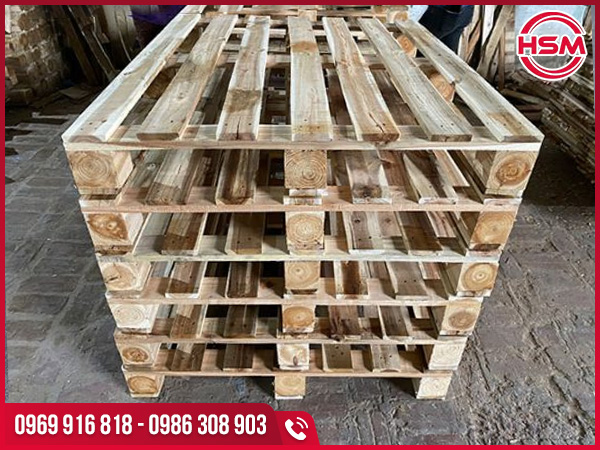 Pallet gỗ keo 2 hướng nâng